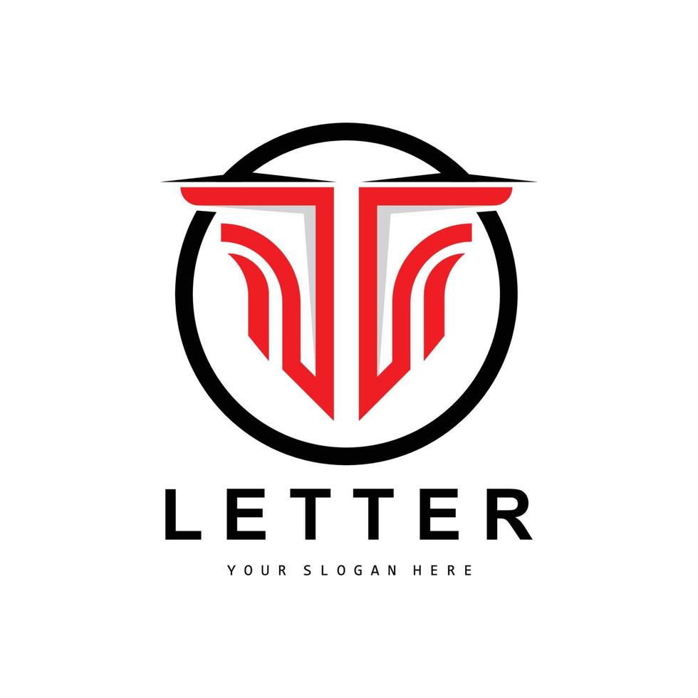 T Letter Logo, Modern Letter Style Vector, Design Suitable For Product Brands With T Letter vector