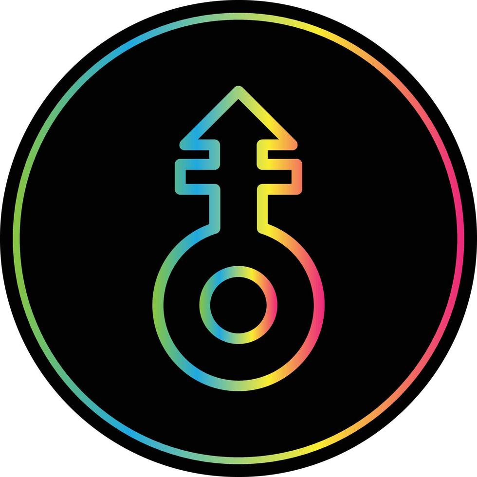 Mars Stroke V Vector Icon Design