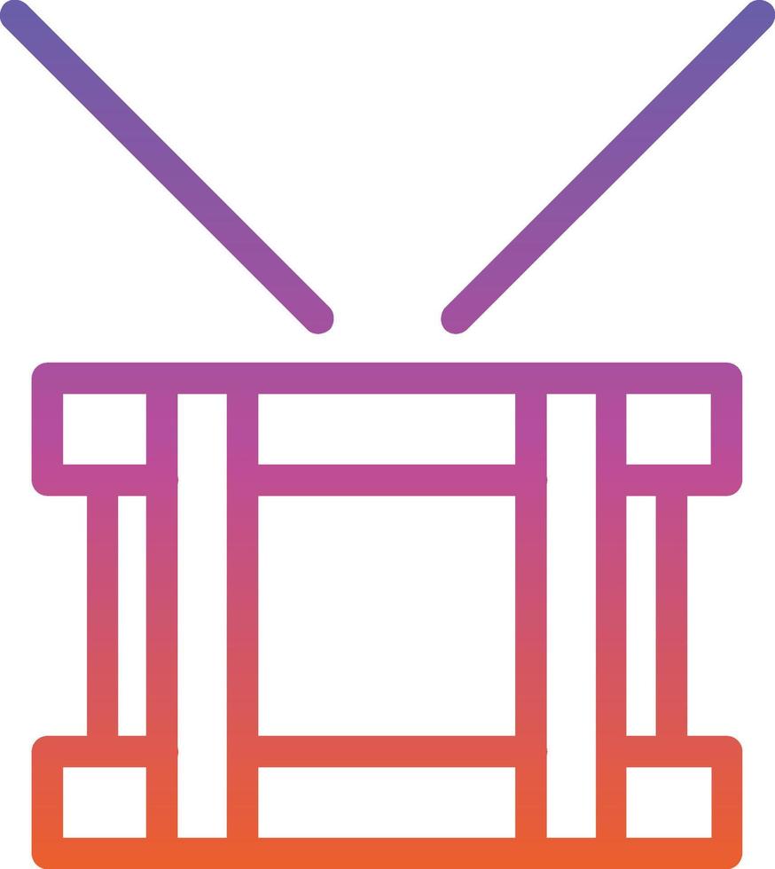 Drum Steelpan Vector Icon Design