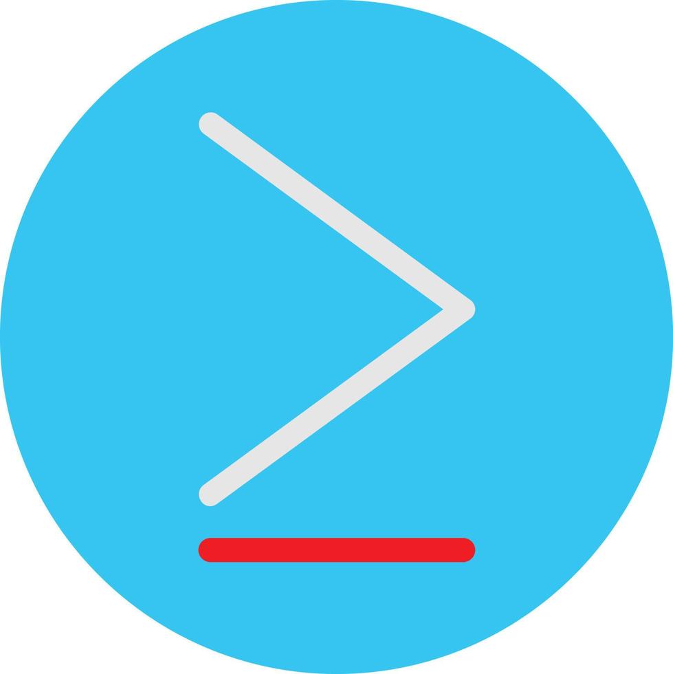 Greater Than Vector Icon Design