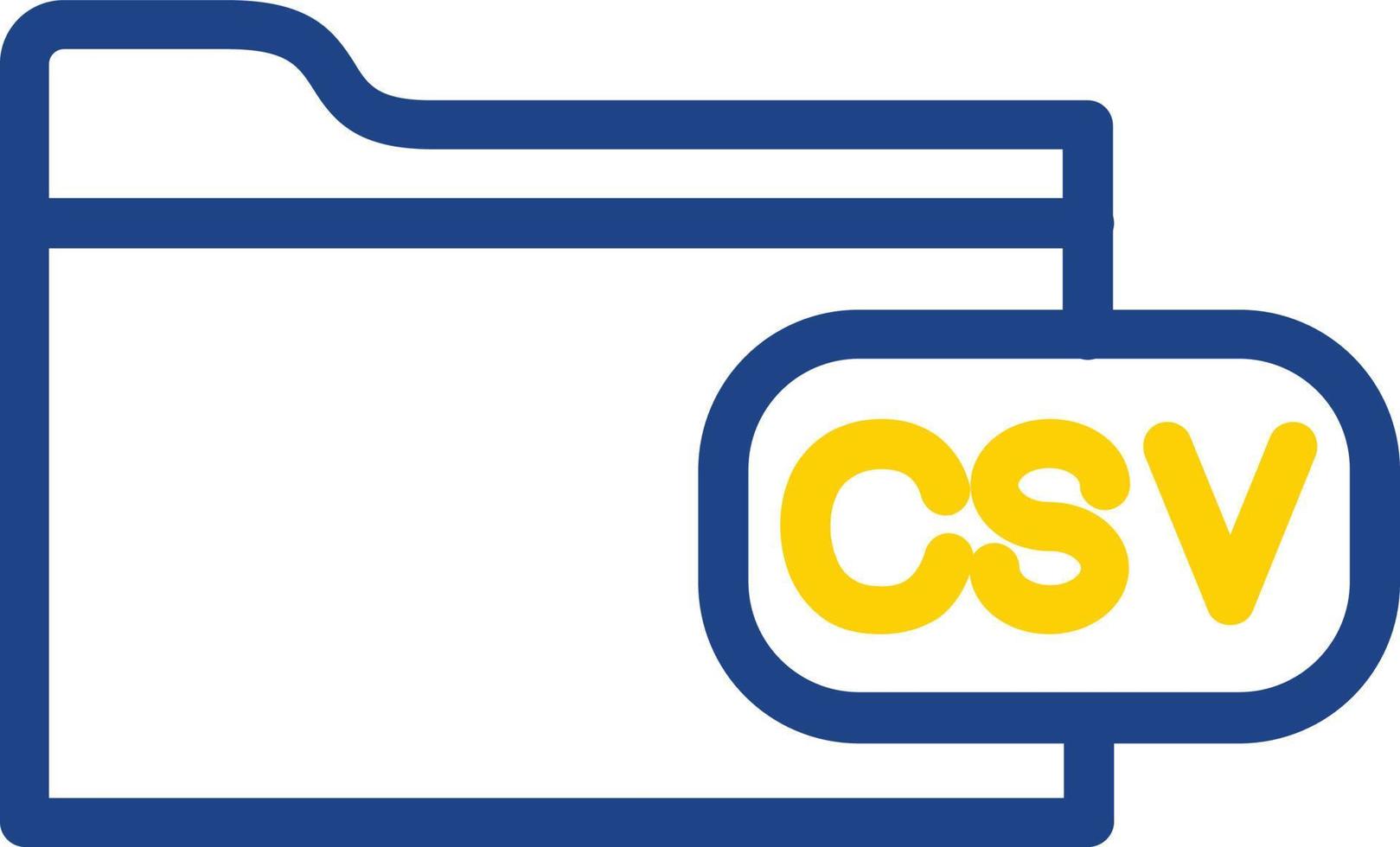 diseño de icono de vector de archivo csv