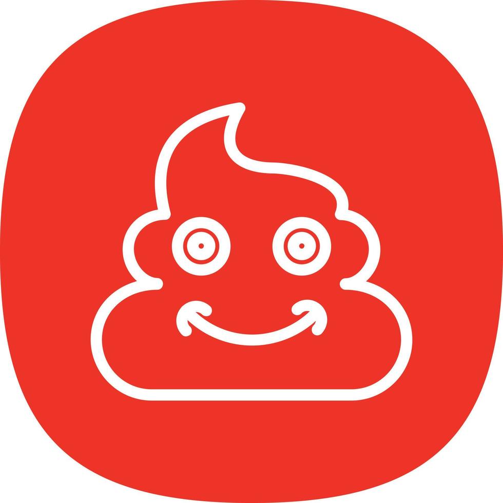 Poop Vector Icon Design