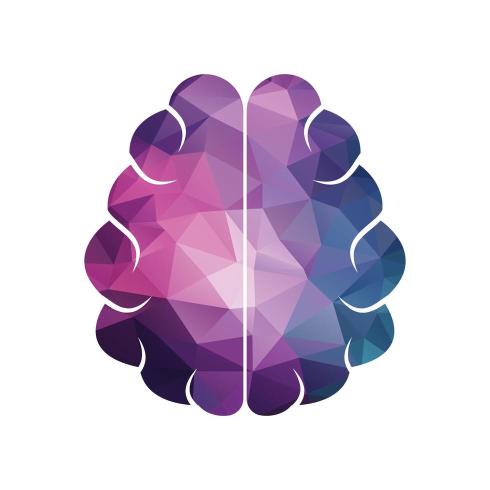 Think idea concept. Brainstorm power thinking brain Logotype icon. vector