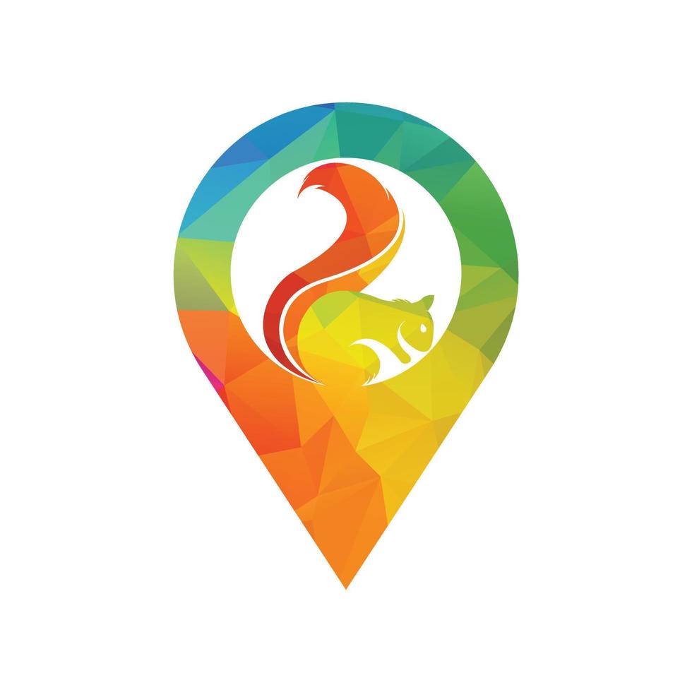 Squirrel logo design Vector illustration. Squirrel vector template design.