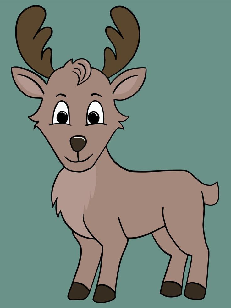 Illustration of Christmas reindeer vector