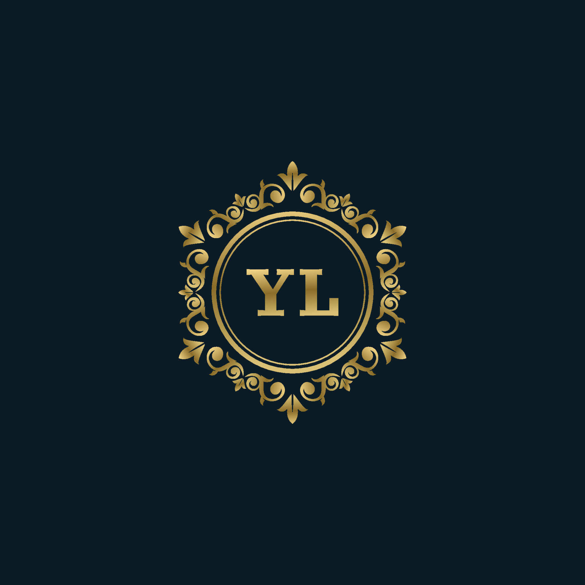 Letter YL logo with Luxury Gold template. Elegance logo vector template.  14928956 Vector Art at Vecteezy