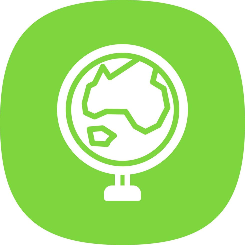 Globe Asia Vector Icon Design