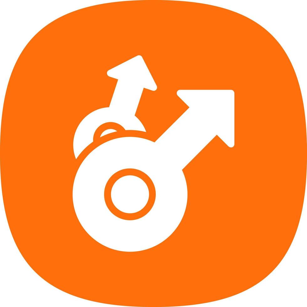 Mars Double Vector Icon Design