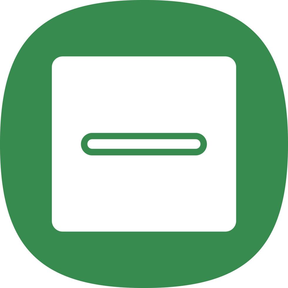 Minus Square Vector Icon Design