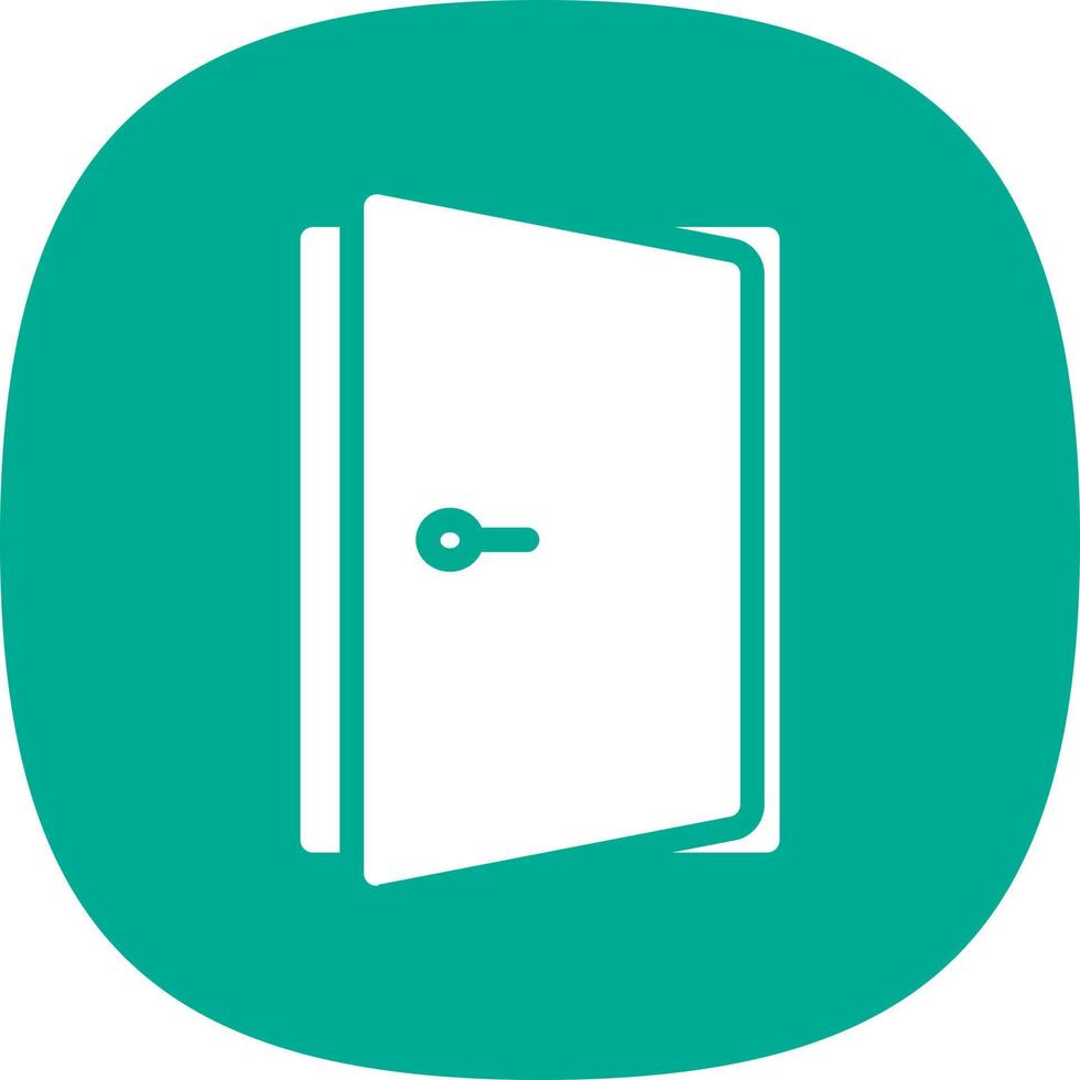 Door Open Vector Icon Design