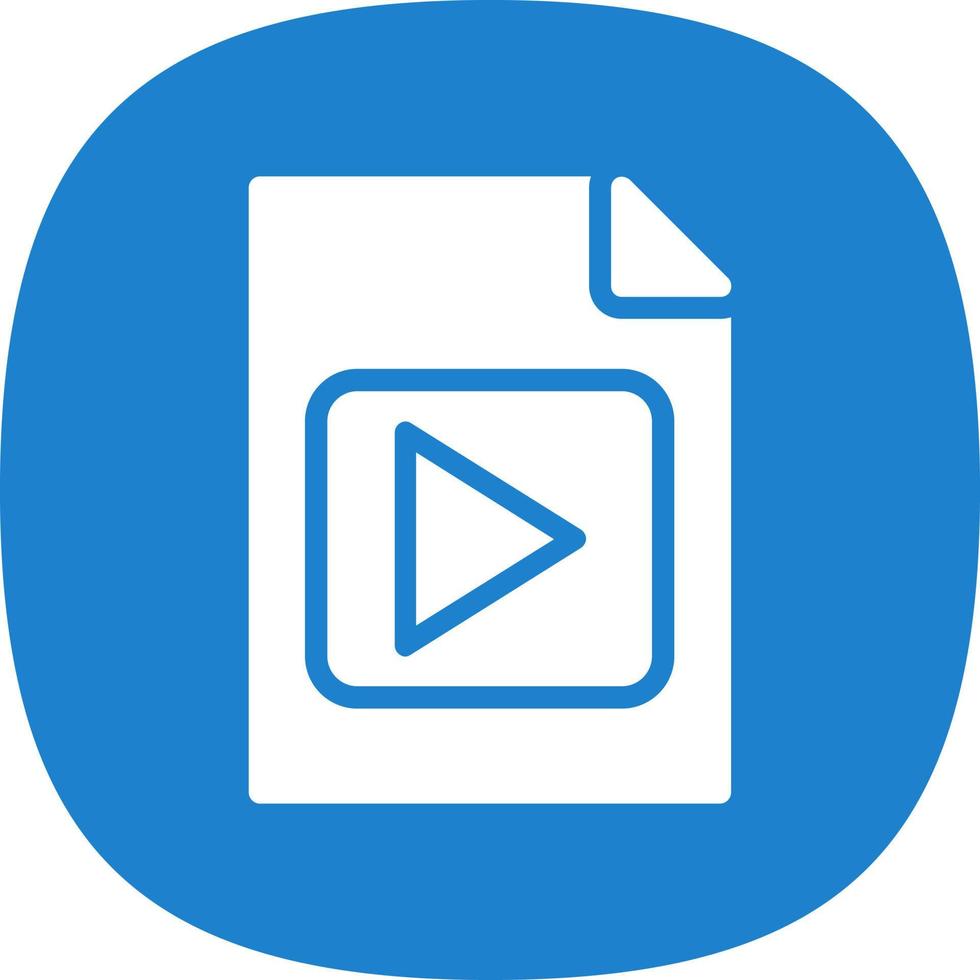 File Video Vector Icon Design