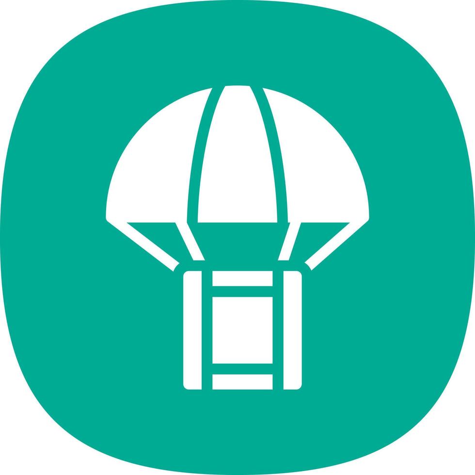 Parachute Box Vector Icon Design