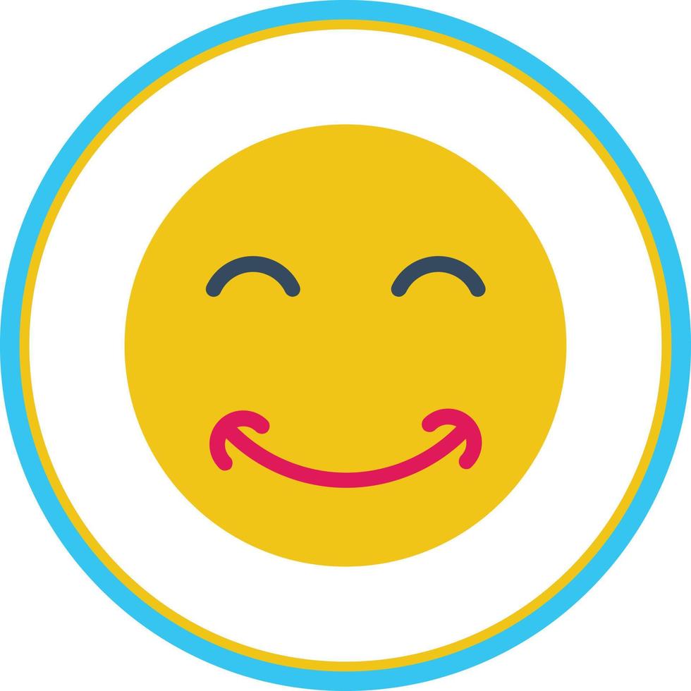 Grin Beam Vector Icon Design