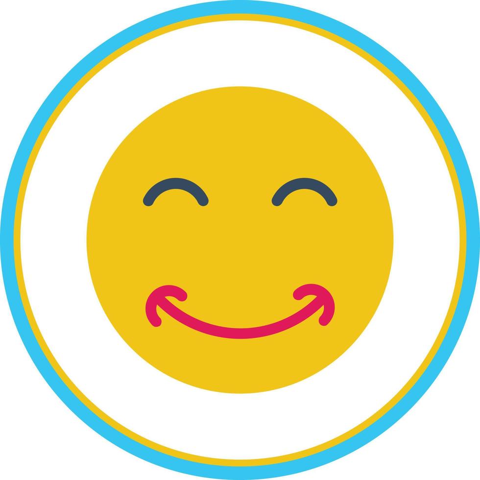 diseño de icono de vector de haz de sonrisa