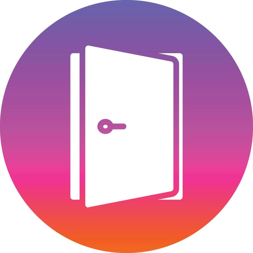 Door Open Vector Icon Design