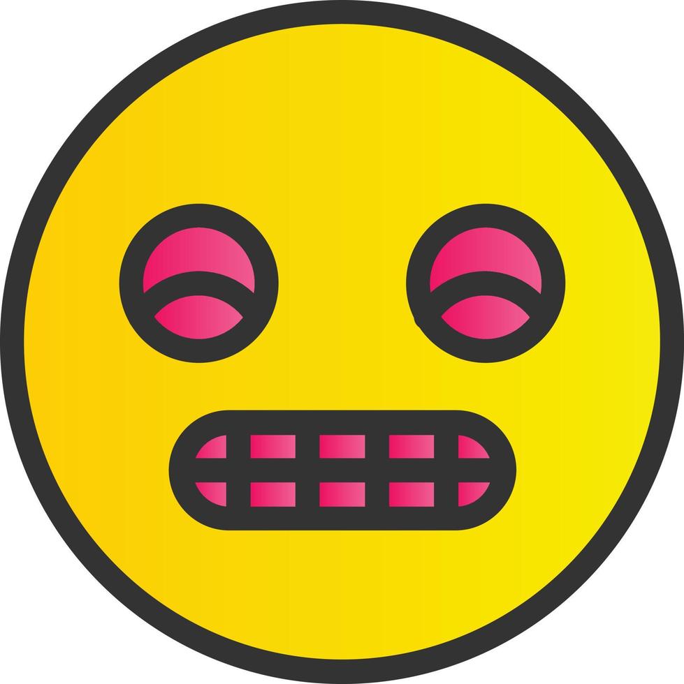 Grimace Vector Icon Design