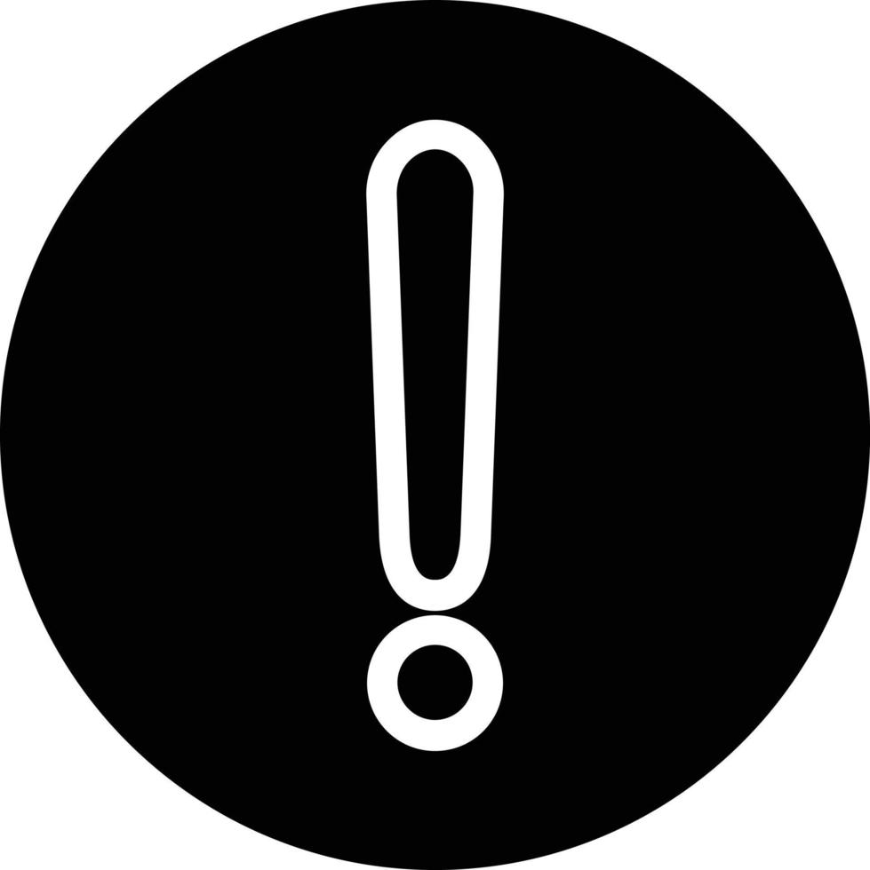 Exclamation Circle Vector Icon Design