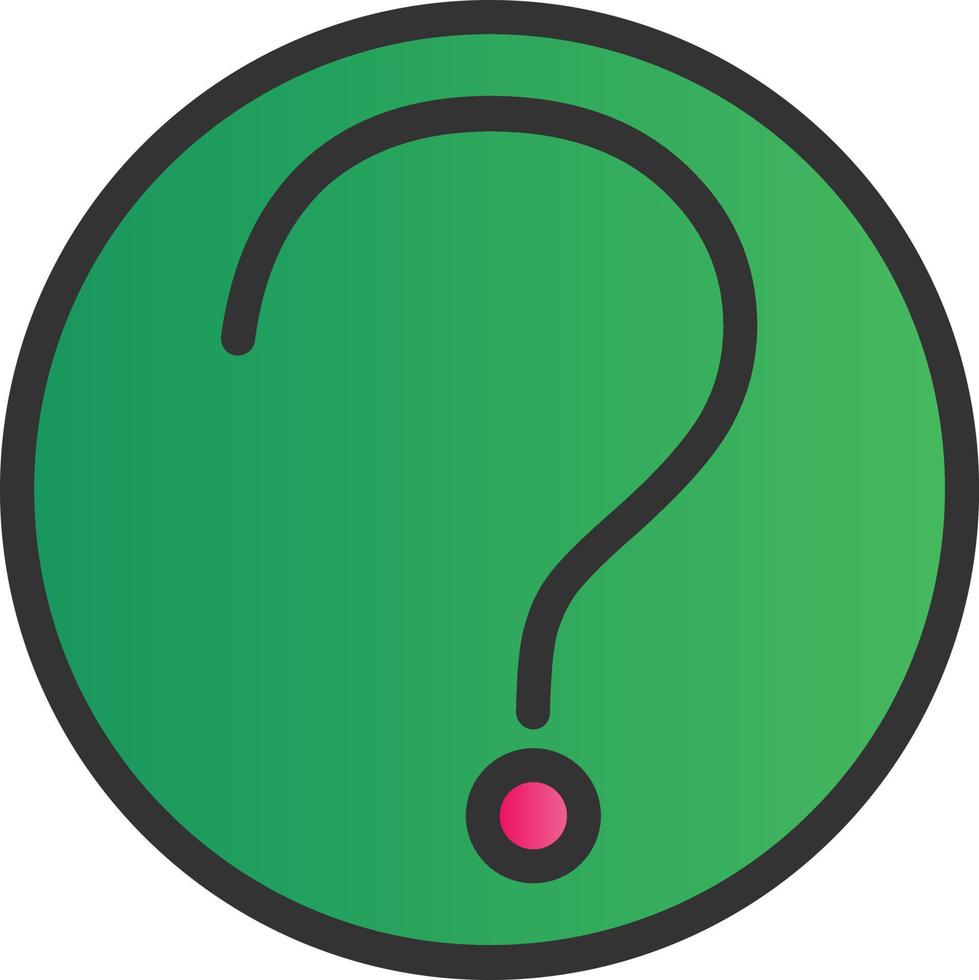 Question Circle Vector Icon Design