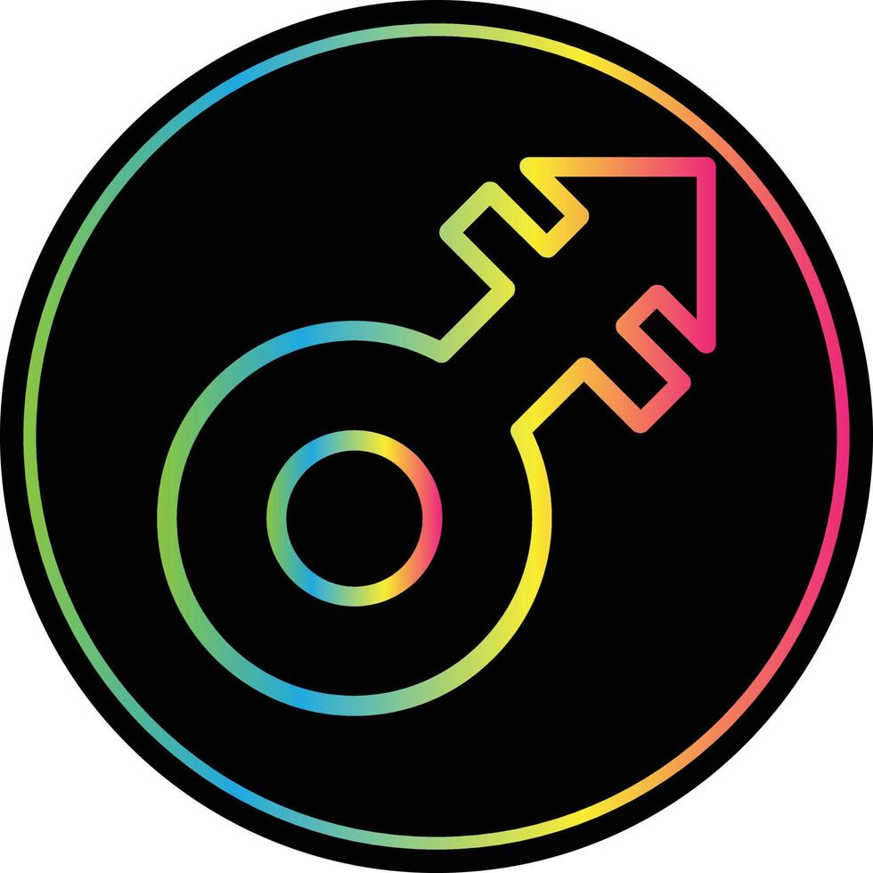 Mars Stroke Vector Icon Design