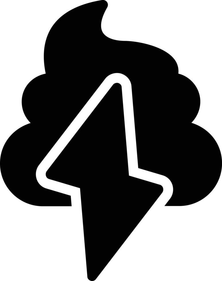 diseño de icono de vector de tormenta de caca