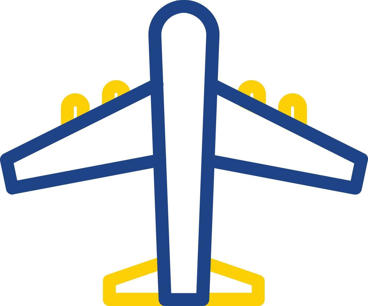 diseño de icono de vector de avión