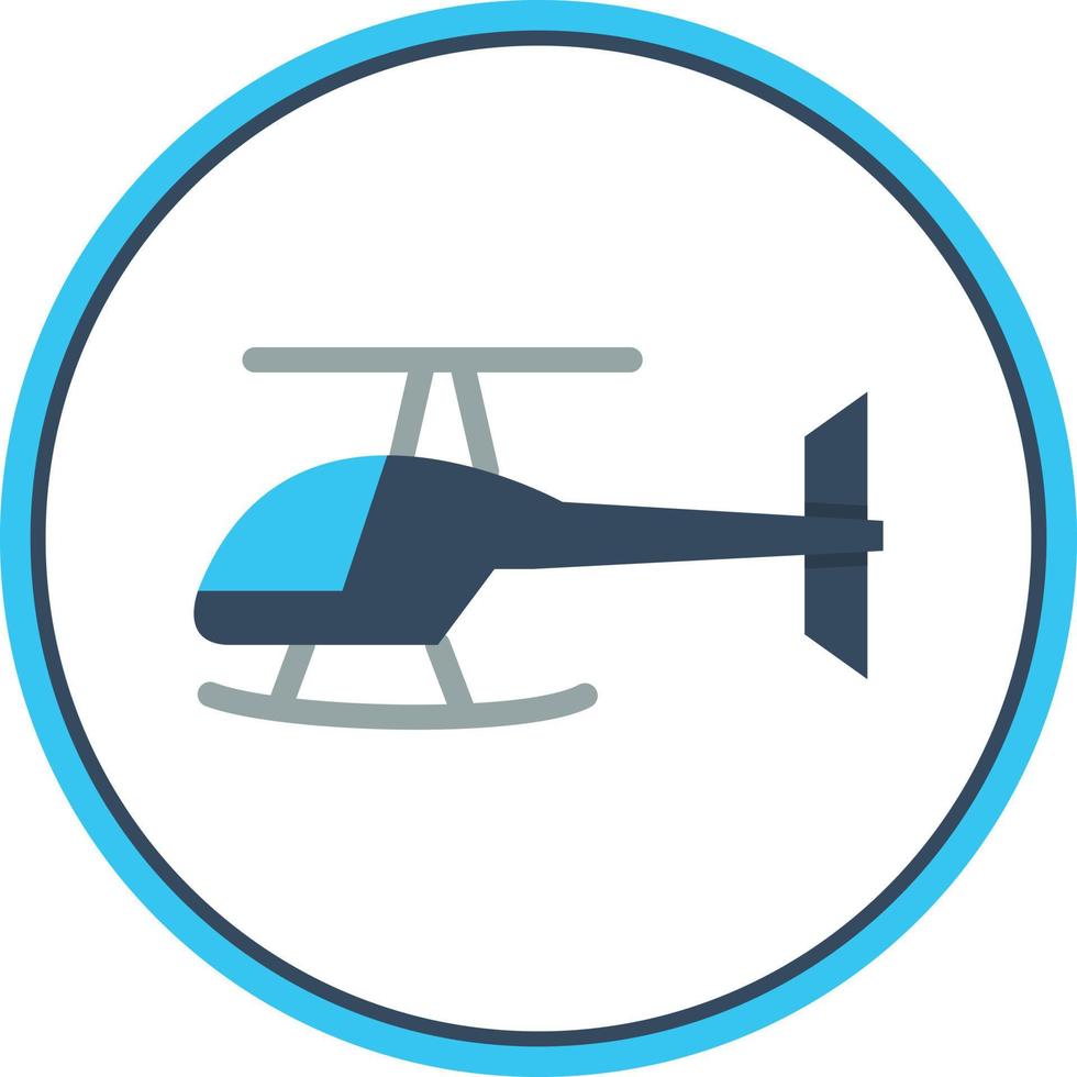 Helicopter Vector Icon Design