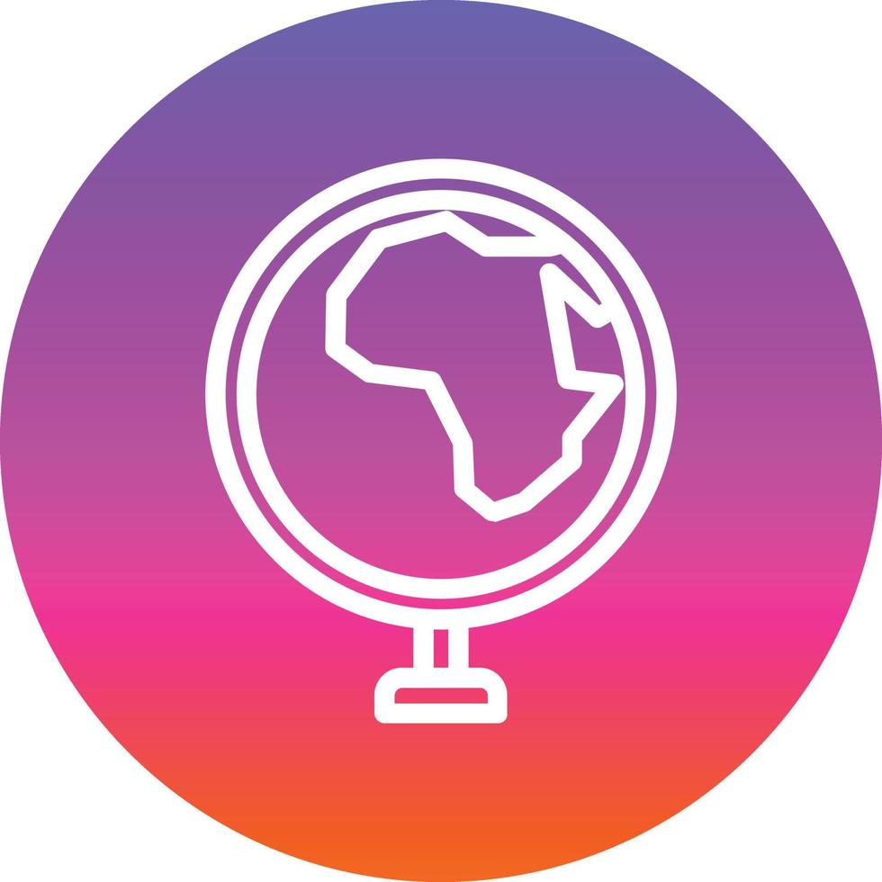 Globe Africa Vector Icon Design