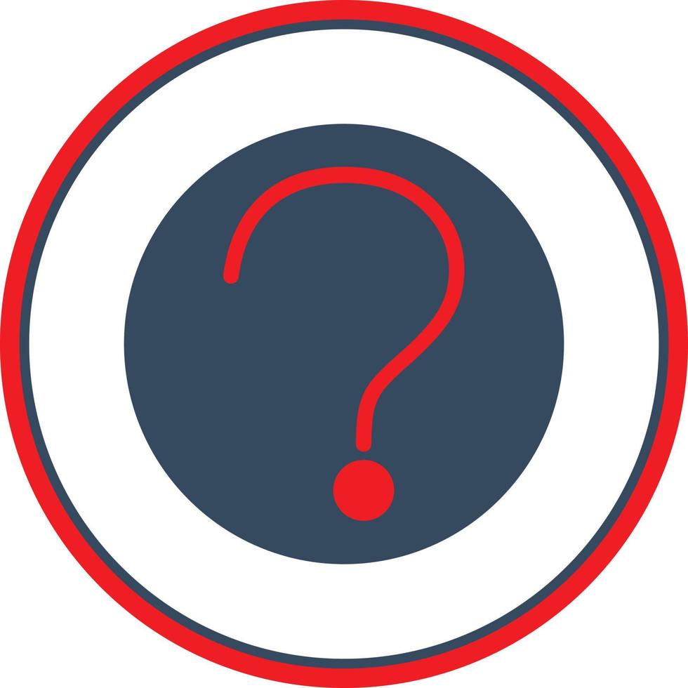 Question Circle Vector Icon Design