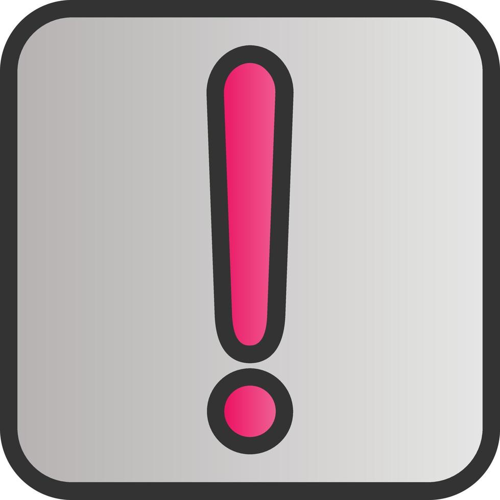 Exclamation Vector Icon Design