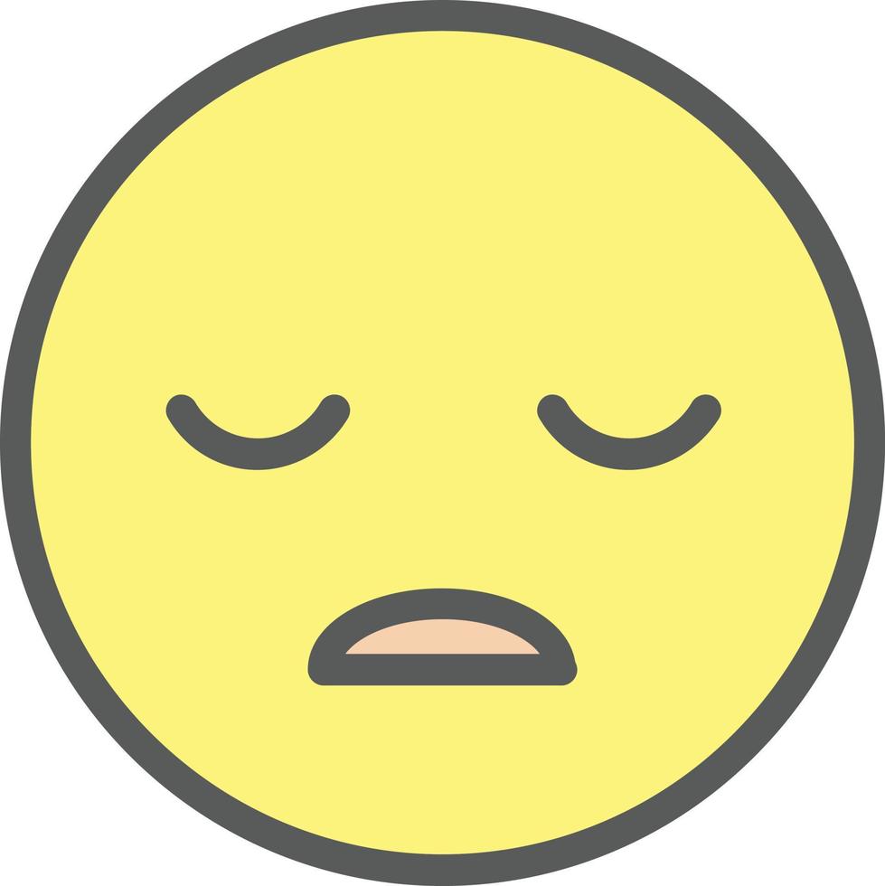 Frown Open Vector Icon Design