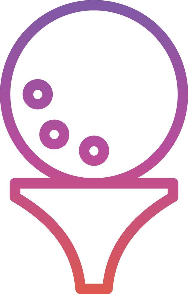 Golf Ball Vector Icon Design