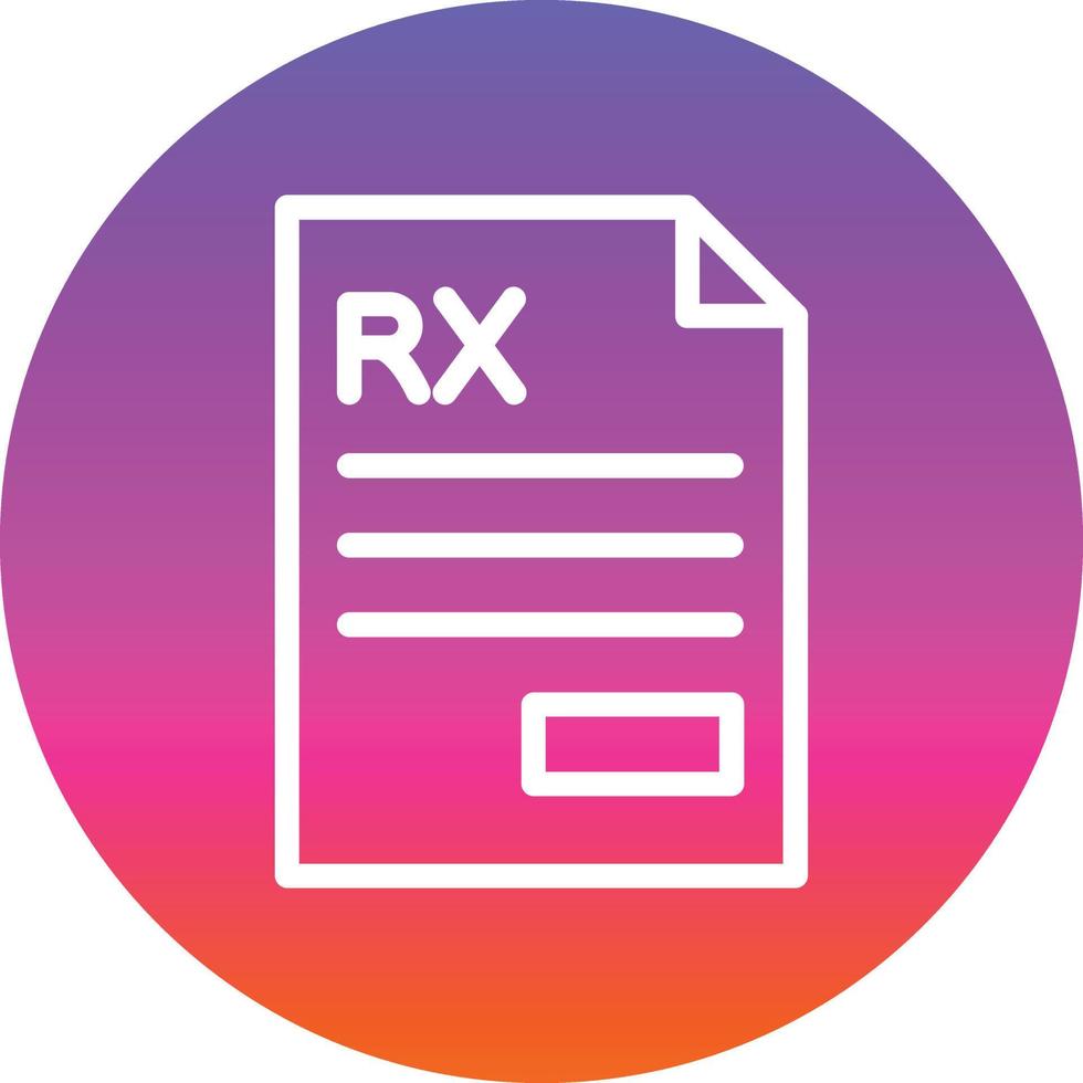 Prescription Vector Icon Design