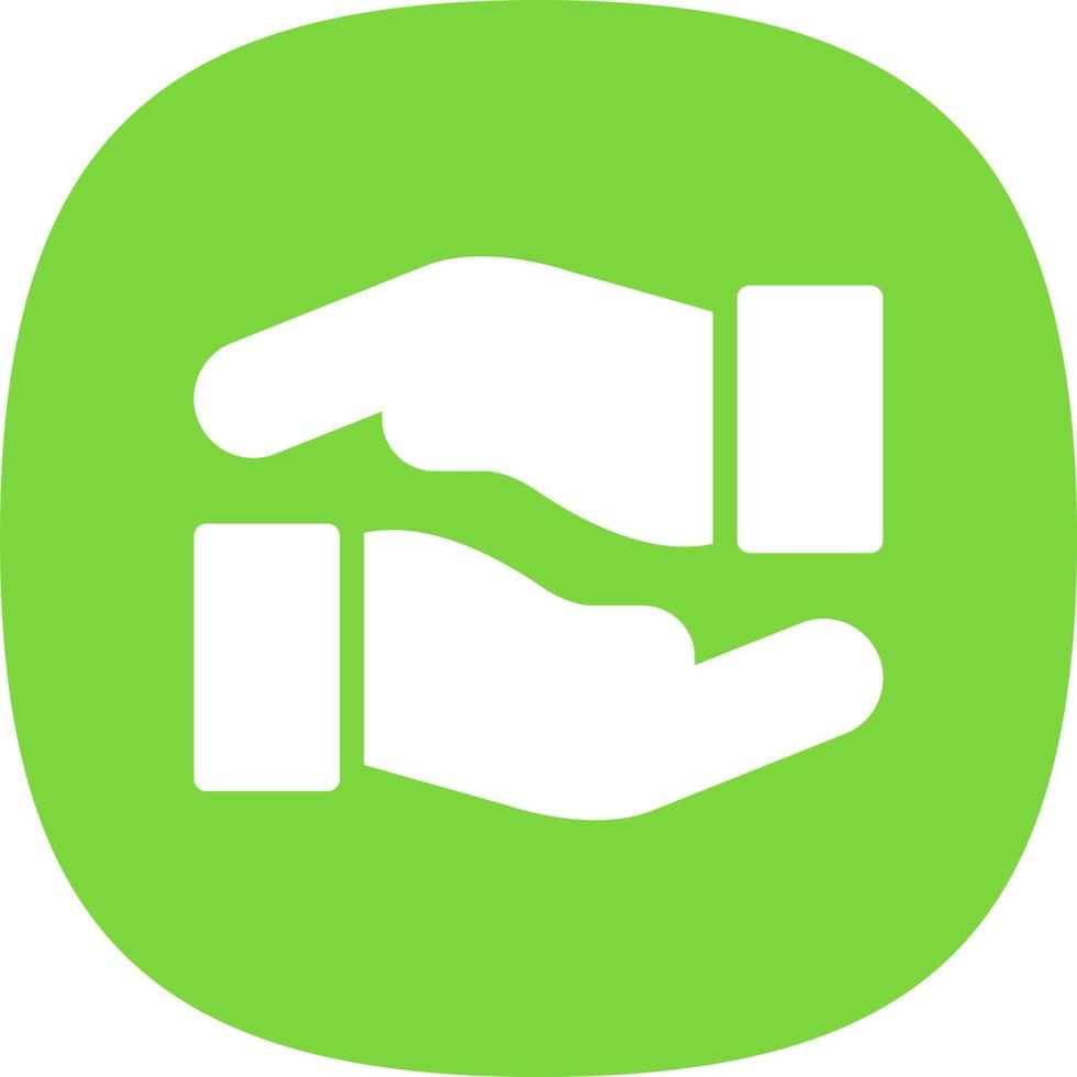Hands Helping Vector Icon Design