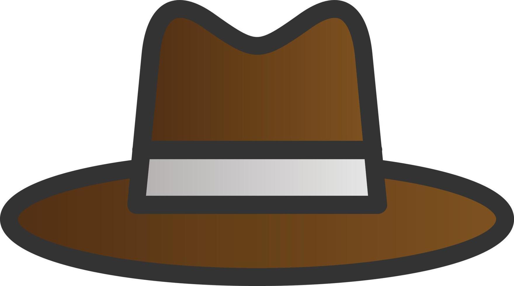 Hat Cowboy Side Vector Icon Design