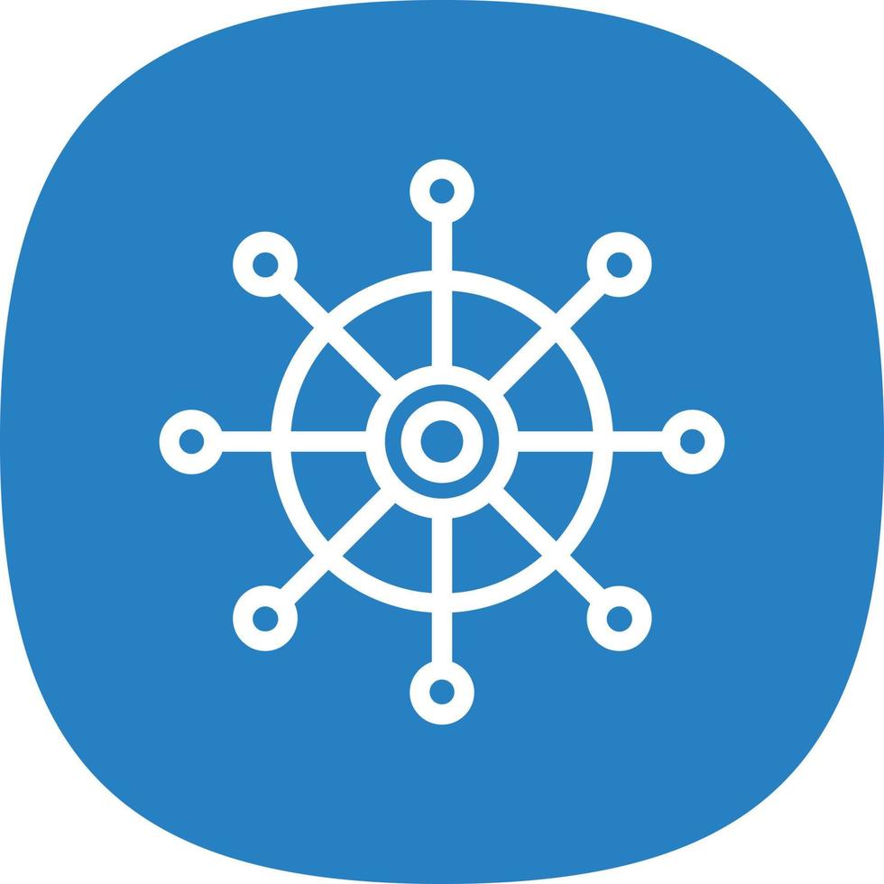 Dharmachakra Vector Icon Design