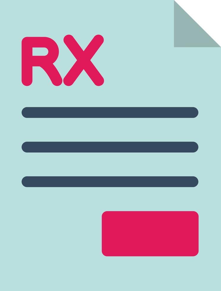 Prescription Vector Icon Design