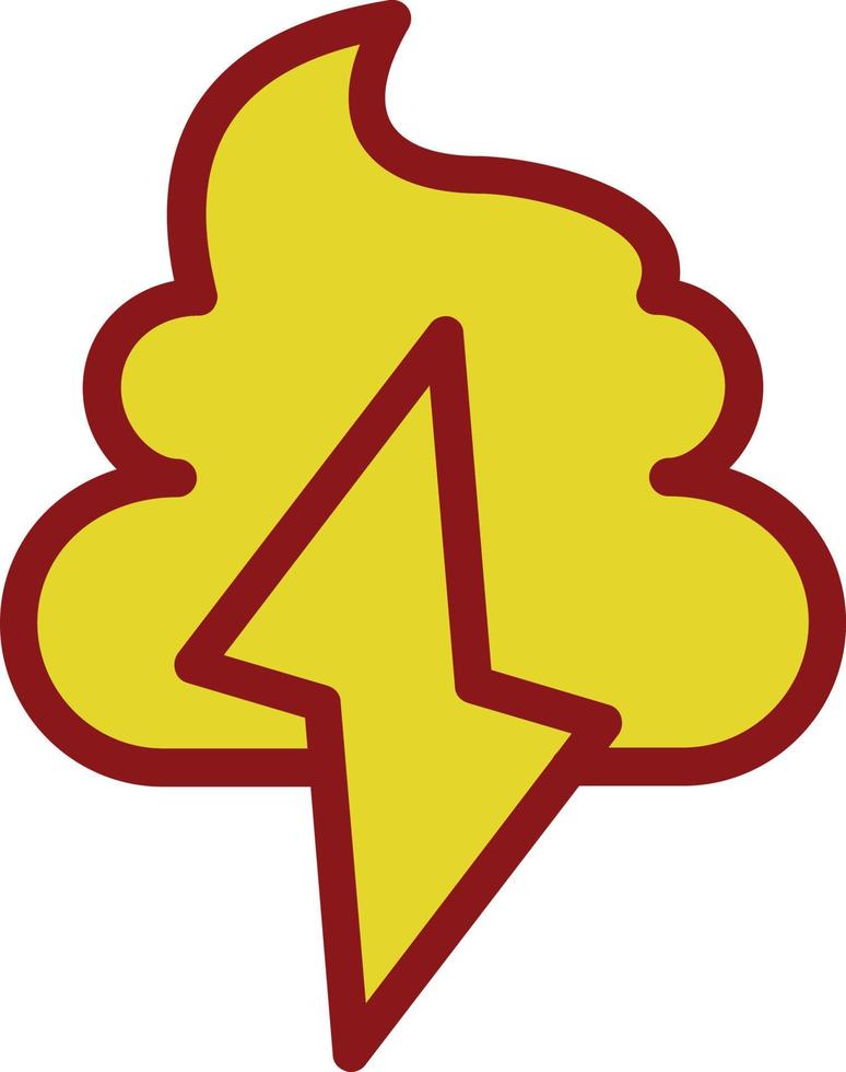 Poo Storm Vector Icon Design