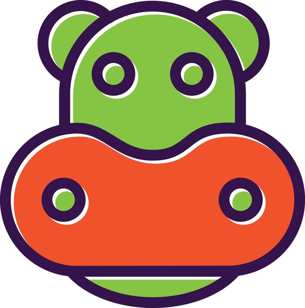 Hippo Vector Icon Design
