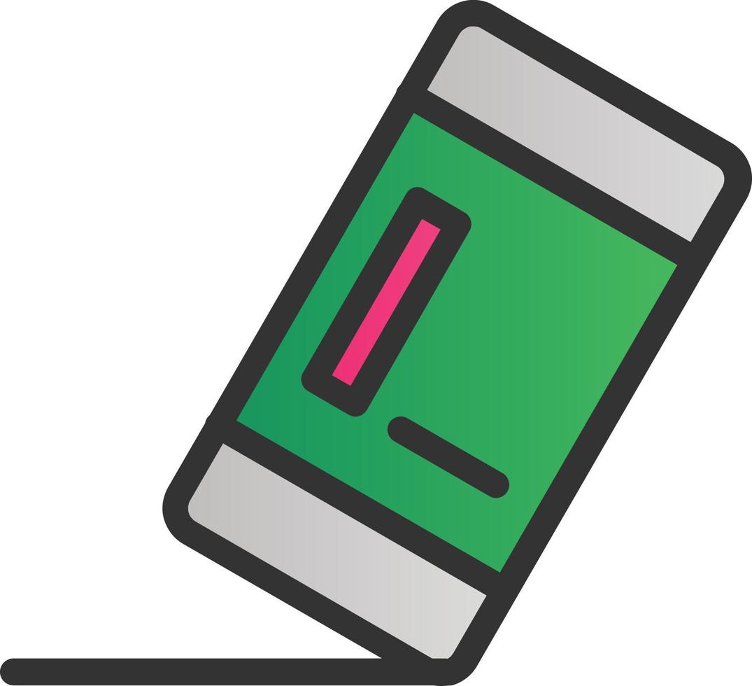 Eraser Vector Icon Design