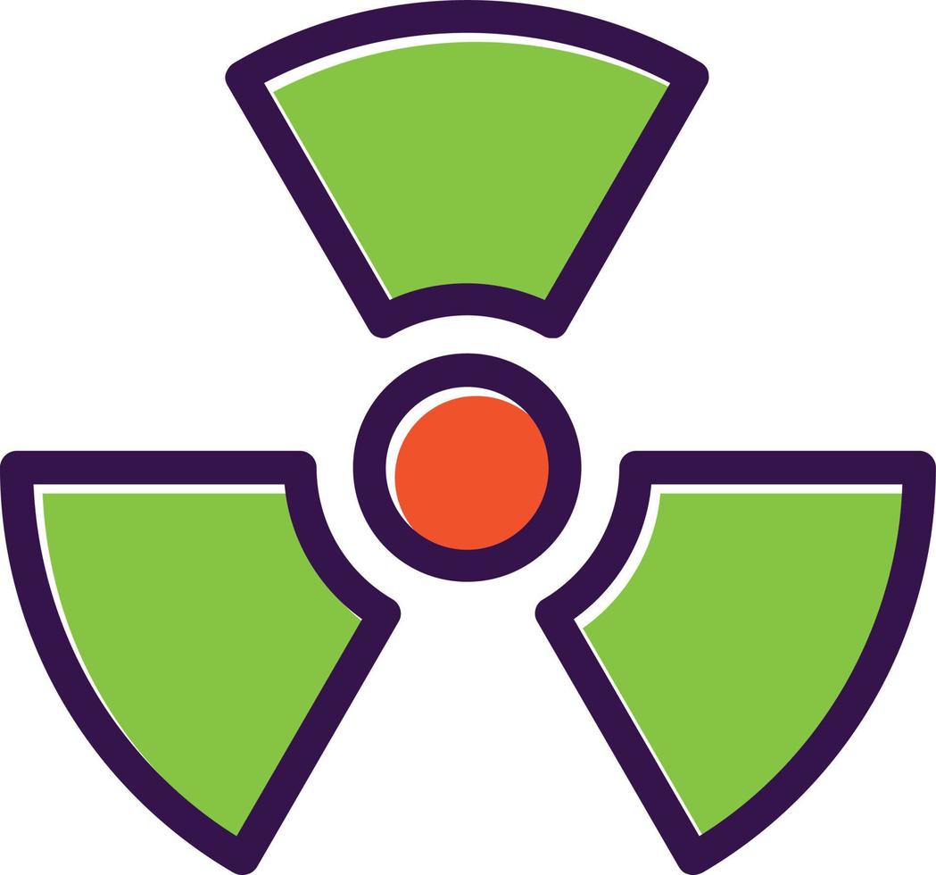 Radiation Vector Icon Design