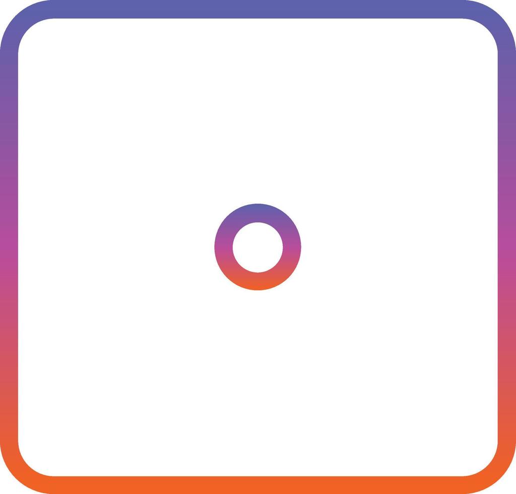 Dice One Vector Icon Design