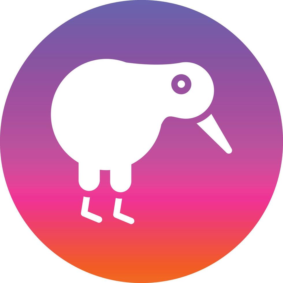 Kiwi Bird Vector Icon Design