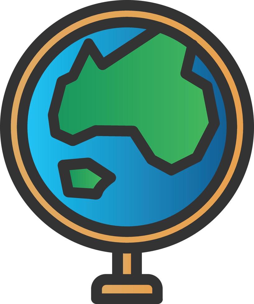 Globe Asia Vector Icon Design