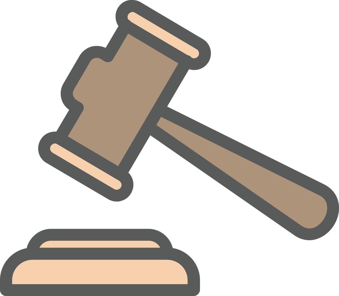 Gavel Vector Icon Design