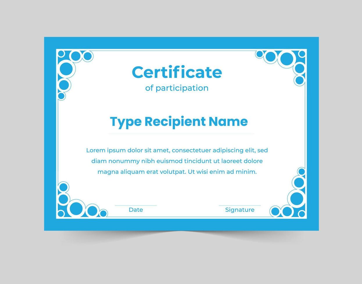 Certificate, Certificate of Appreciation template, certificate of achievement, awards diploma template vector