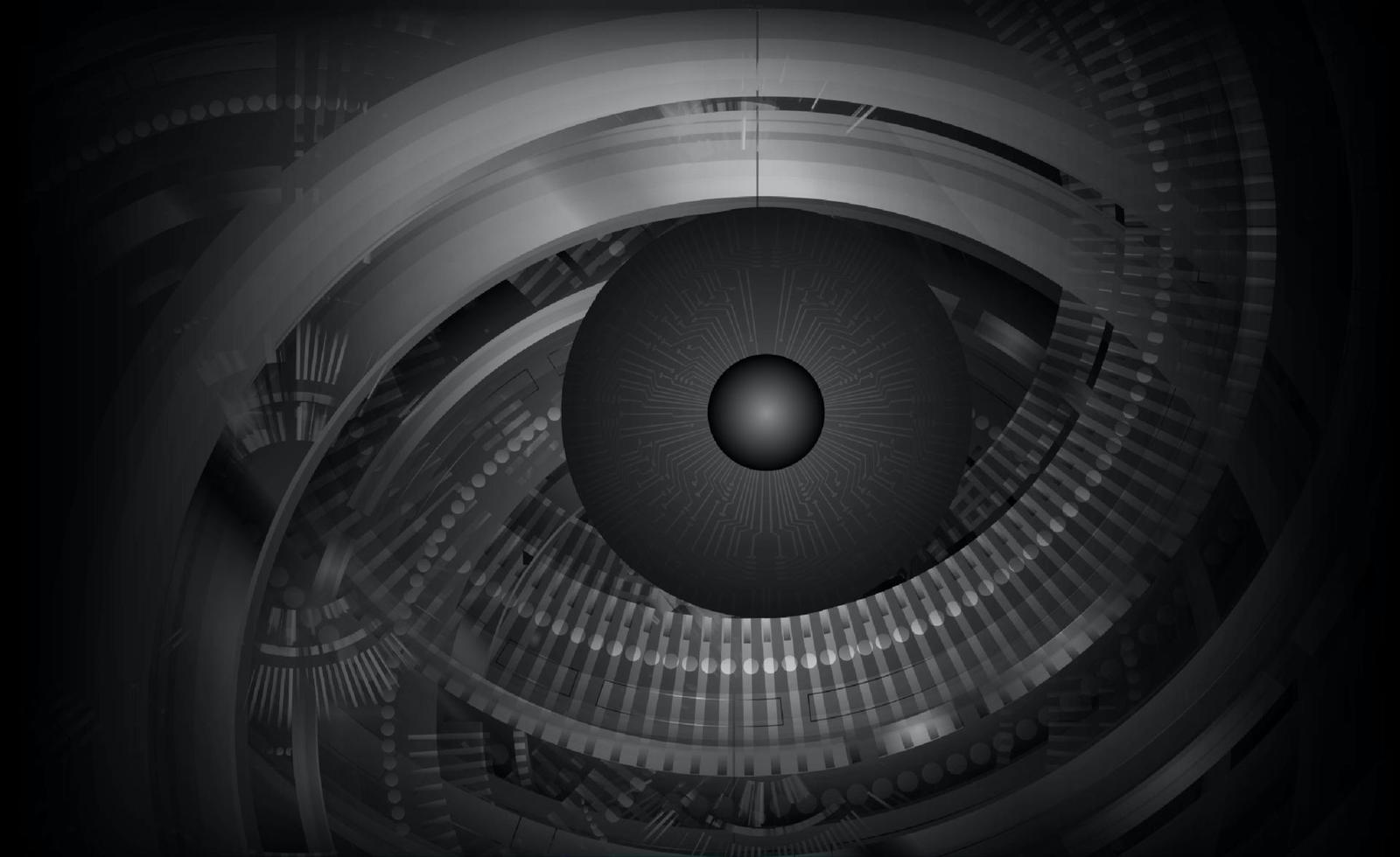 Modern Technology Background with Eye vector