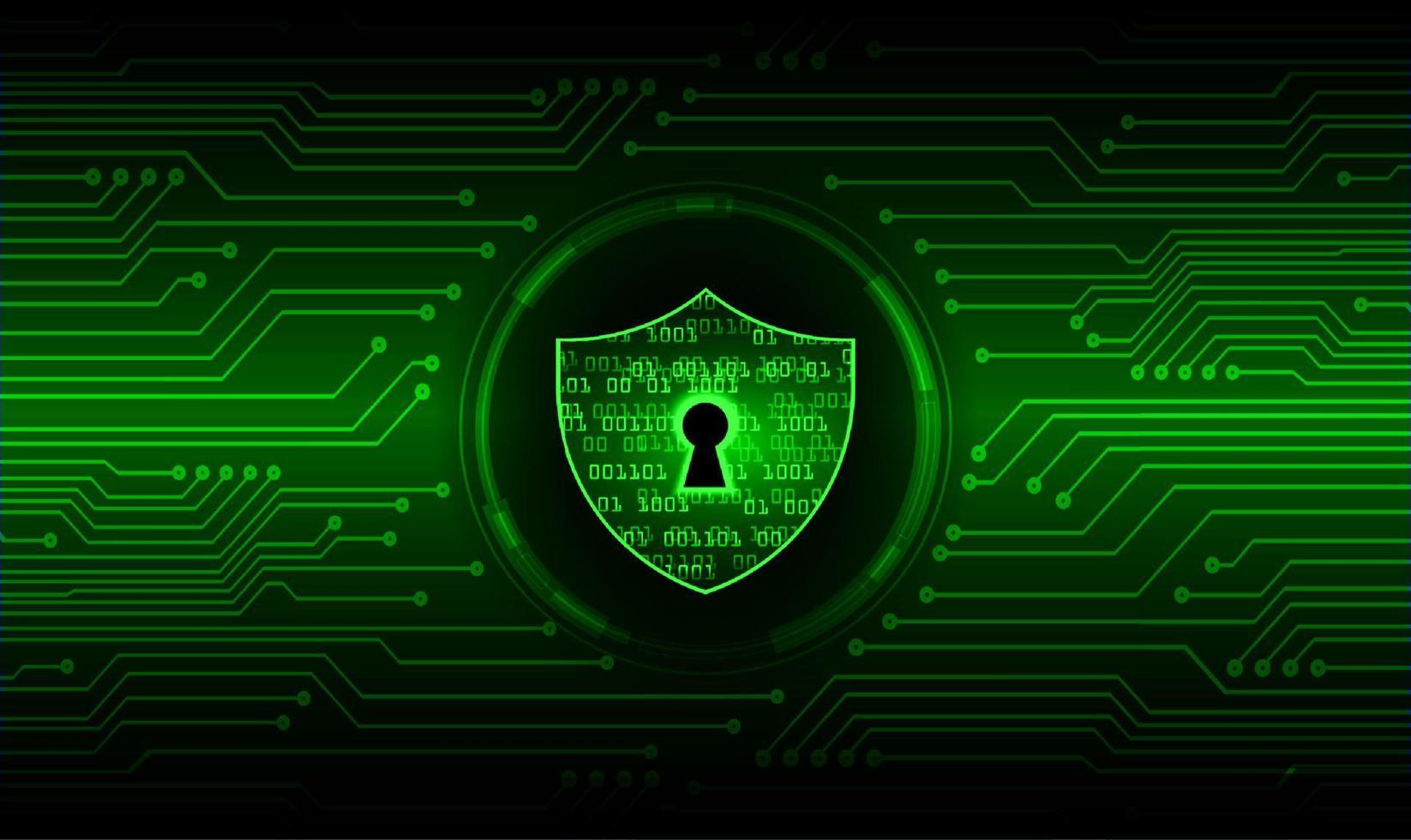 Modern Cybersecurity Technology Background with padlock vector