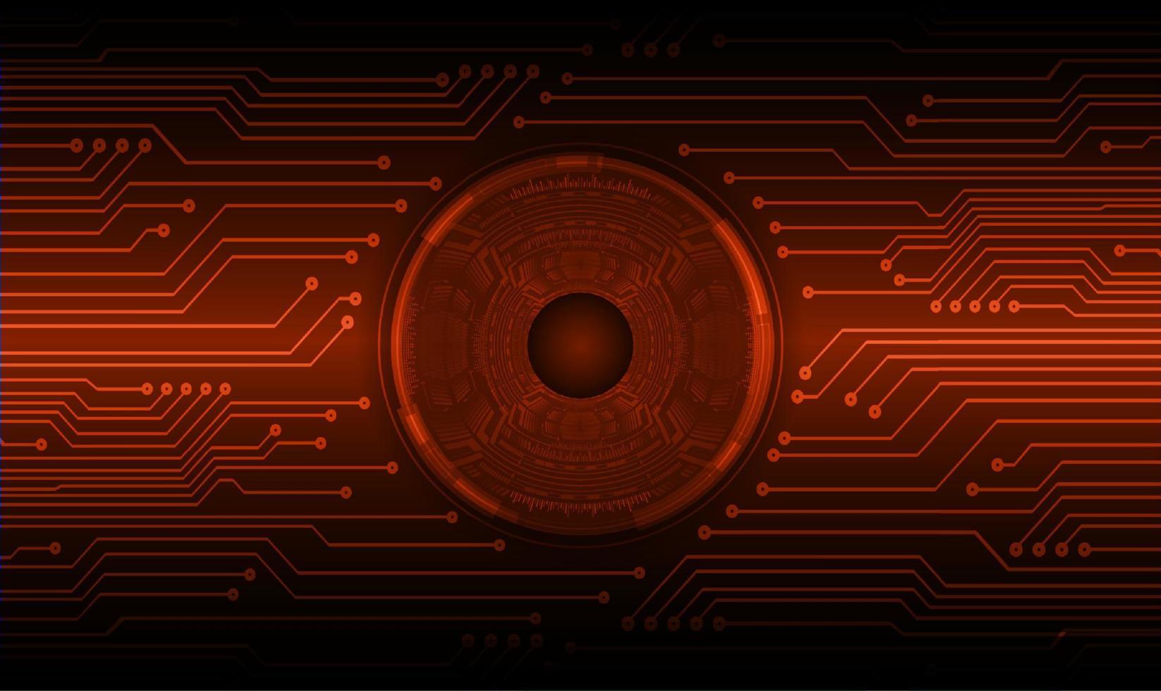 Modern Cybersecurity Technology Background with eye vector