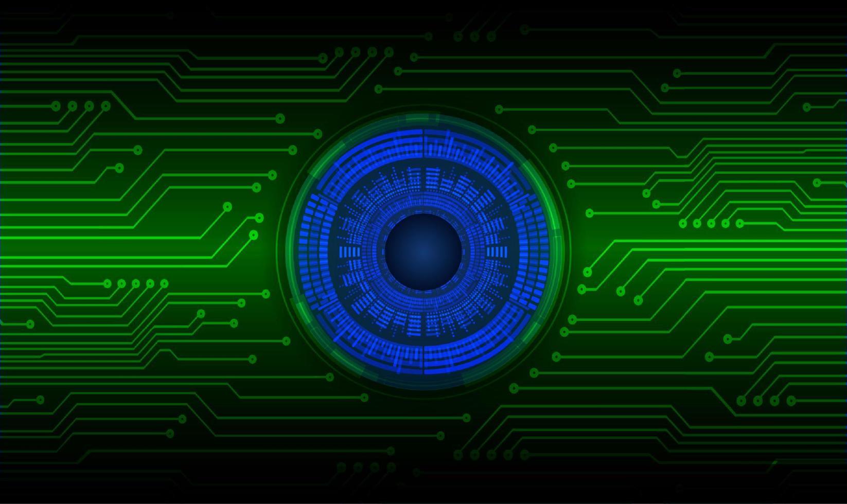 fondo de tecnología de ciberseguridad moderna con ojo vector