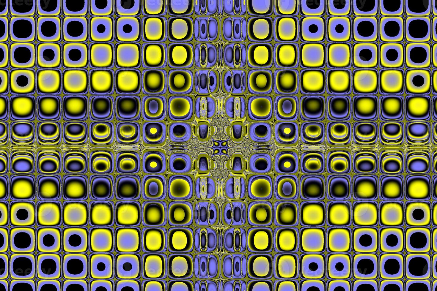 bright abstract geometric yellow-blue pattern of squares, background, design photo